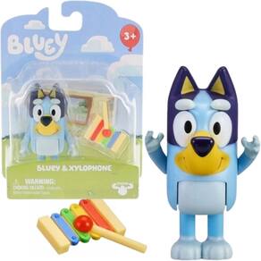 Boneco Colecionável de 6cm Bluey com Xylophone Moldura 7940