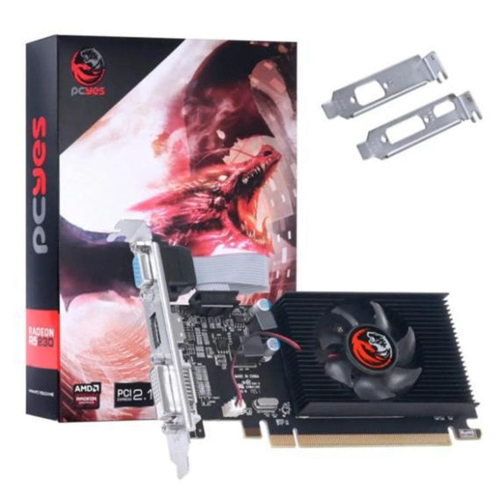 Placa De Vídeo Amd R5 200 Series R5 230 Pa230R502D3Lw 2Gb P
