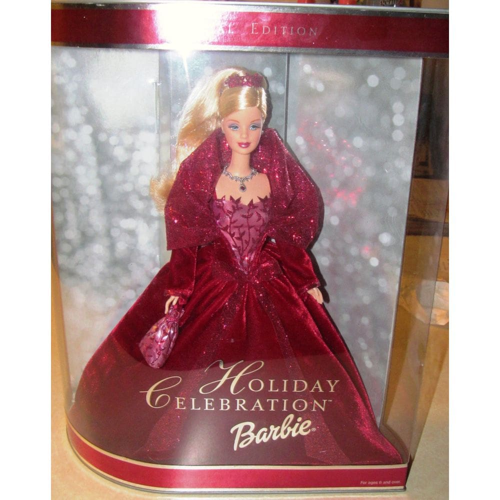 Boneca Mattel Holiday Celebration Barbie 2002 colecionável