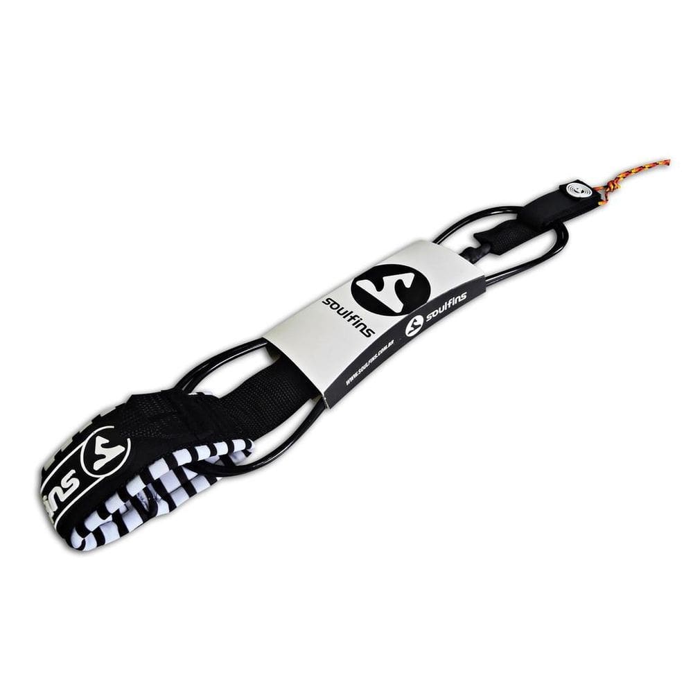 Leash Funboard Preto - Duplo Girador - 6,5Mm/8Pés Soulfins