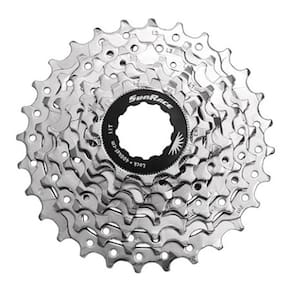 Cassete Bike Sunrace R86 8V 11-28Dentes Prata 264g