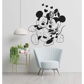 Adesivo De Parede Mickey E Minnie Mod21
