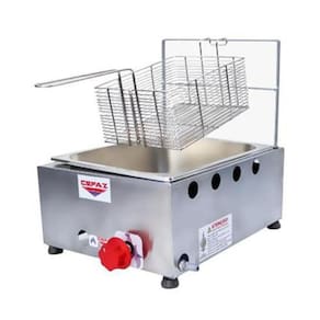 Fritadeira Industrial À Gás Cefaz Fc-01 5L Prata