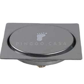 Ralo Inteligente Click Banheiro 15X15 Inox Veda Cheiro