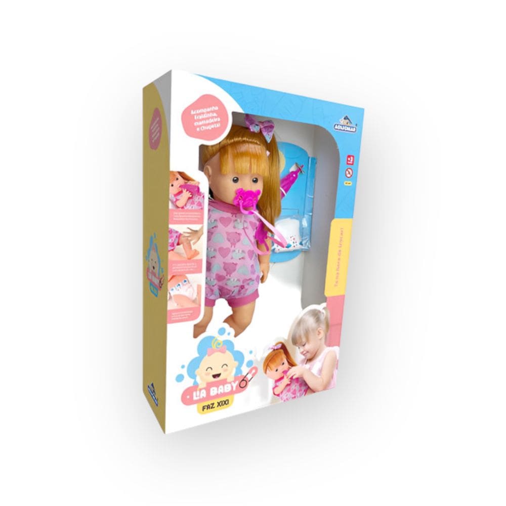 Boneca Baby Lia Faz Xixi Adijomar