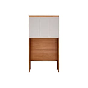 Módulo de Quarto Solteiro Armário Ponte Aéreo Rizon/Linea c/ 3 Portas Cumaru/Fendi 25 - Novo Horizonte