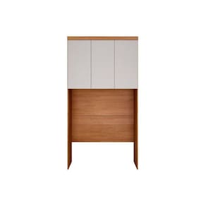 Módulo de Quarto Rizon Armário Ponte Aéreo Solteiro /Linea c/ 3 Portas Cumaru/Fendi 25 - Novo Horizonte