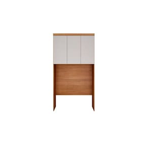 Módulo de Quarto Rizon Armário Ponte Aéreo Solteiro /Linea c/ 3 Portas Cumaru/Fendi 25 - Novo Horizonte