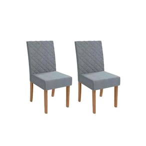 Kit 2 Cadeiras de Cozinha 2CAD133 2 Un Canela/Suede Cinza - Kappesberg