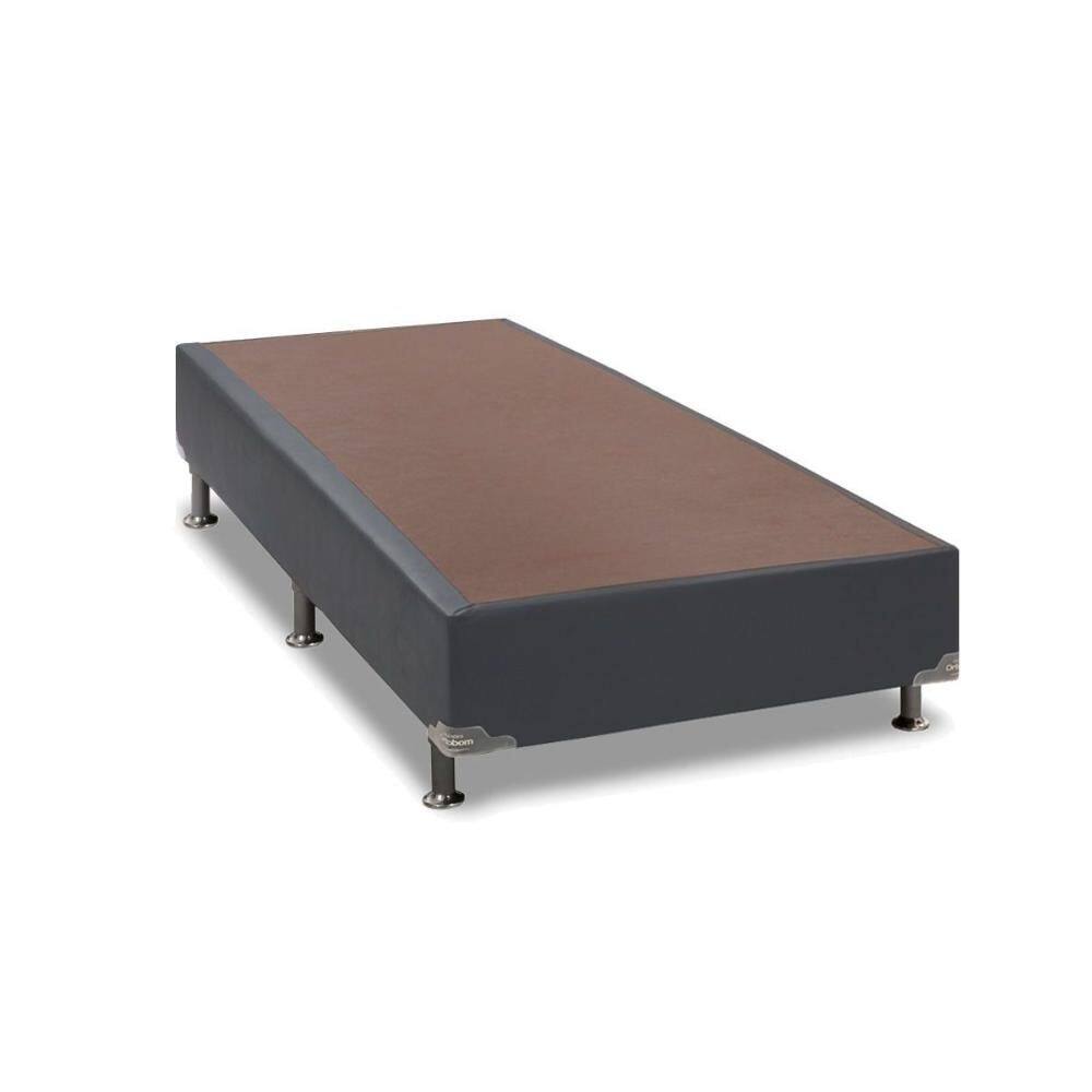 Cama Box Base Solteiro Americana Courano Gray (0,69x1,88x0,23) - Ortobom