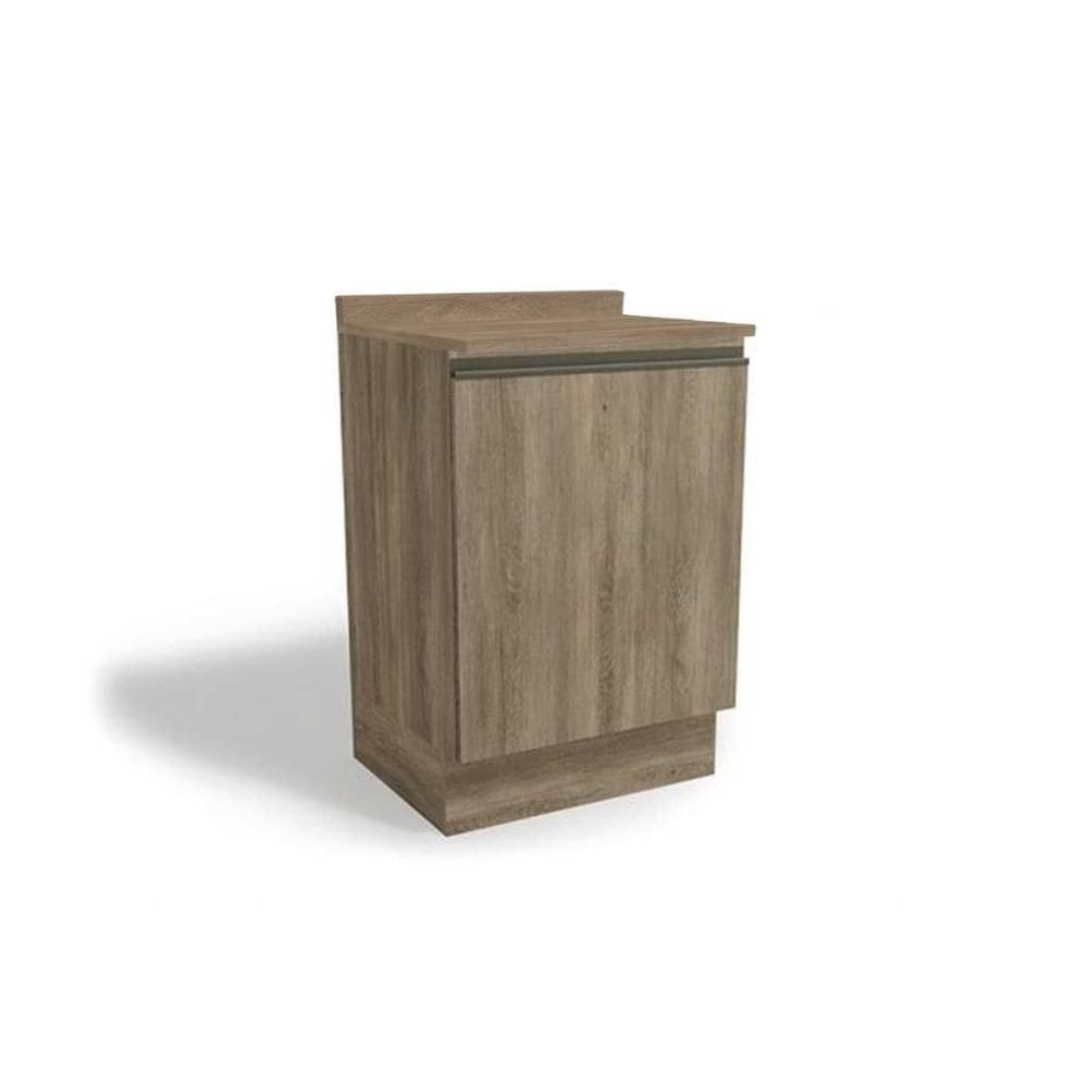 Balcão Cozinha p/ Cooktop c/ Tampo Maxxi G742 c/ 1 Porta 60cm Nogal/Nogal - Kappesberg