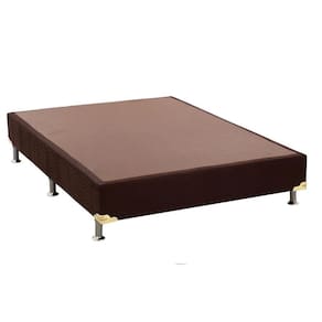 Cama Box Base Casal Americana Suede Brown (138x188x23) - Ortobom
