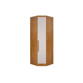 Guarda Roupa Closet de Quarto de Canto Obliquo Rizon/Linea c/ 1 Porta Cumaru/Fendi 25 - Novo Horizonte