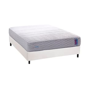 Cama Box Casal: Colchão Ortopédico Herval D33 / Ag 65 FeelCore + Base CRC Courano White (138x188)