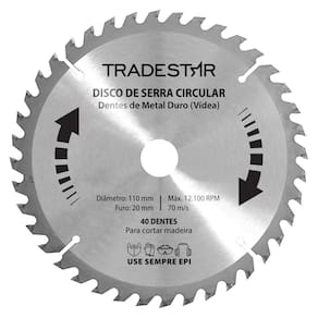 Disco Serra Circular Madeira 40 Dentes 110X20Mm Makita
