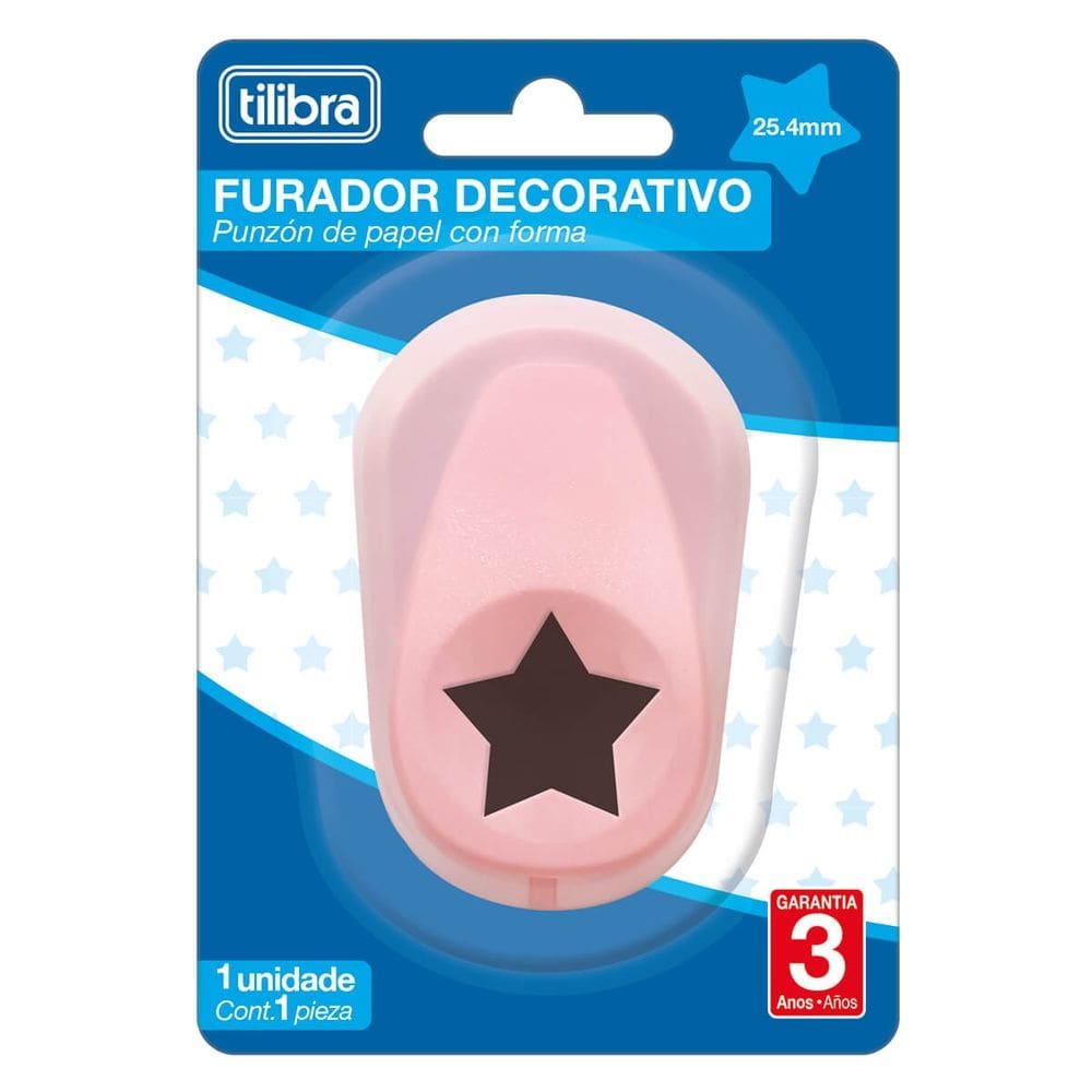Furador Cortador Perfurador De Eva Papel 25mm Tilibra | Artesanal | Scrapbook | Escolar | Artesanato
