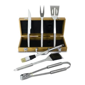 Kit Para Churrasco Com 6 Peças E Maleta - Nlkbc01/ Cx-065 -