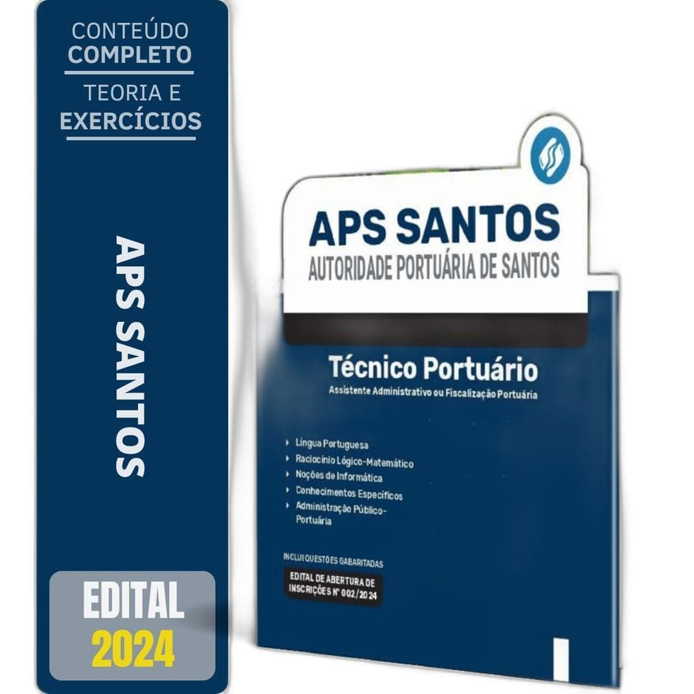 Apostila Aps Santos 2024 Técnico Portuário Assistente
