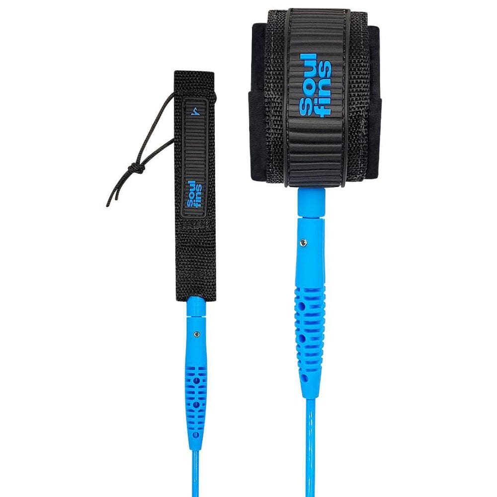 Leash Funboard Girador Injetado Soulfins 8`/6Mm Azul