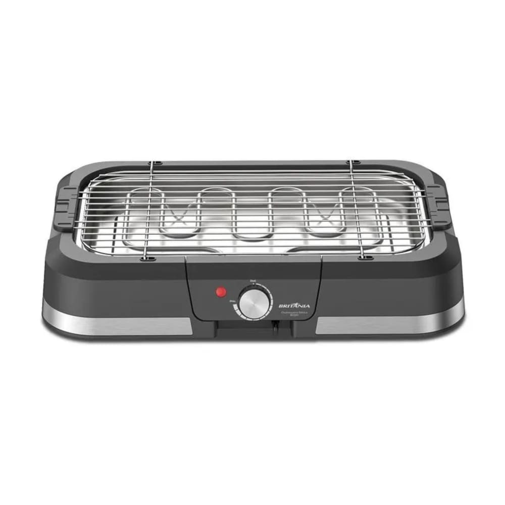 Churrasqueira Elétrica Britânia Bcq40 Menos Fumaça Cor Preto 1500W 220V