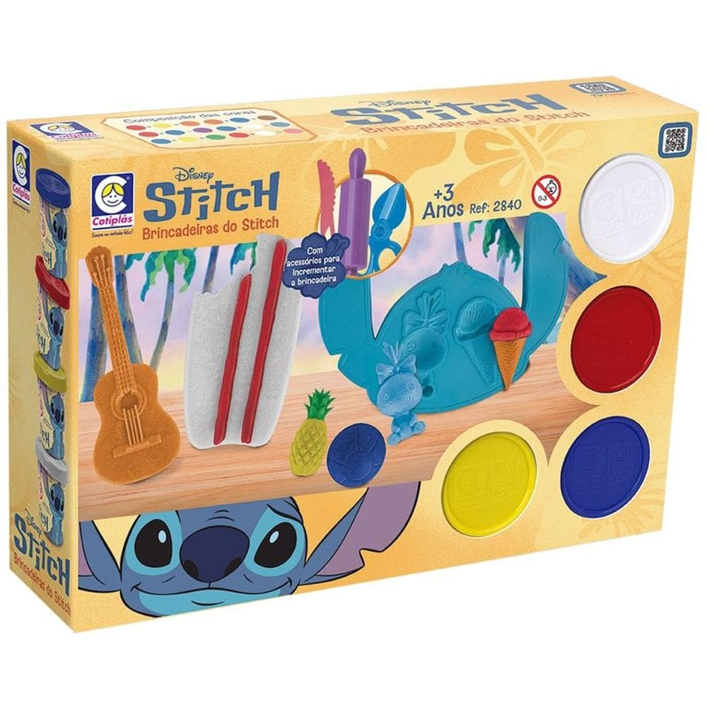 Stitch Kit Massinha Brincadeiras - Cotiplas