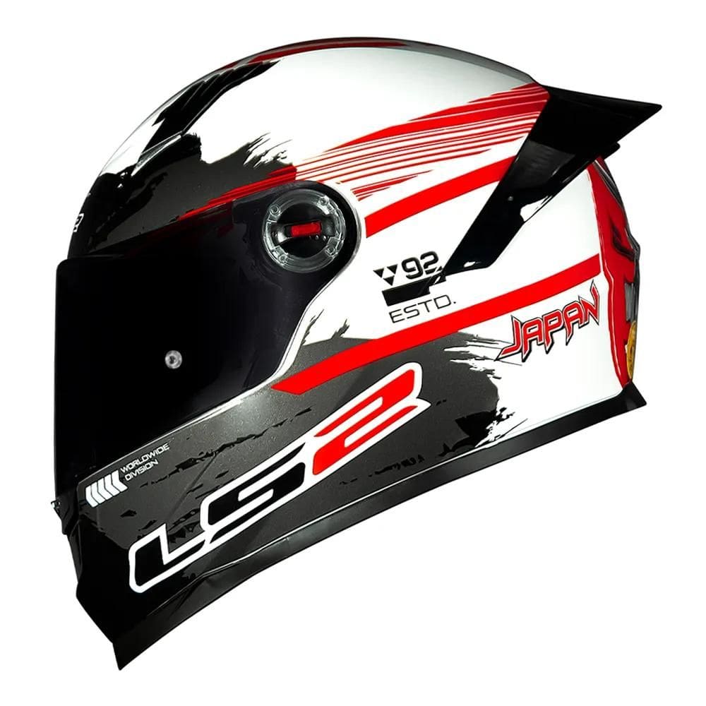 Capacete Ls2 Ff358 Classic S Japan Vermelho