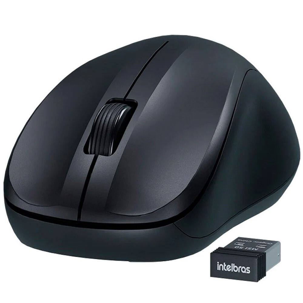 Mouse Sem Fio Intelbras MSI 50 2.4ghz 1200Dpi Preto