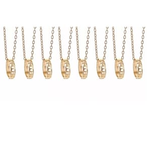 Colares Amigas Best Friends Folheado Ouro 18k - 8 Pçs