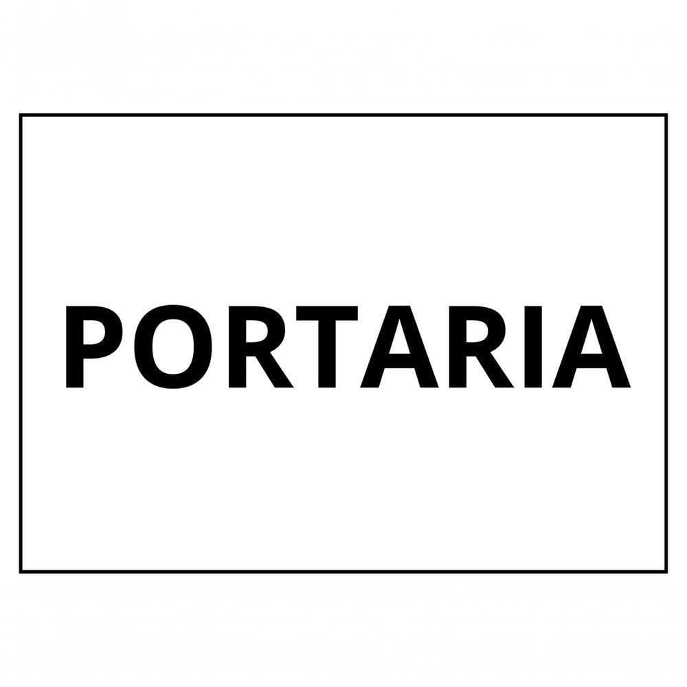 Placa Sinalização 1/2 Oficio Portaria Mdf Natural [f031]