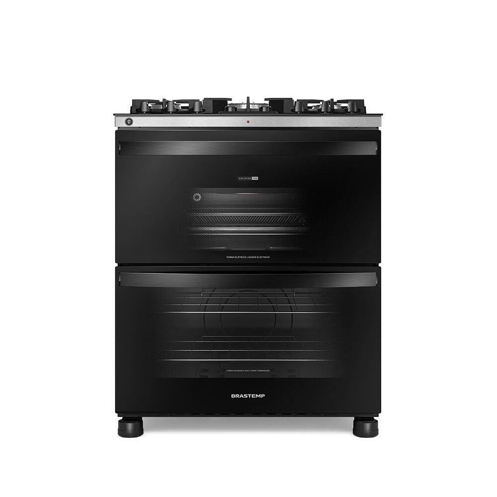 Fogão 5 Bocas Duplo Forno Brastemp com Tecnologia Air Fryer Pro BFD5LAE