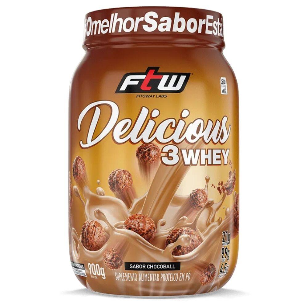 Whey Protein 3W Delicious Proteína (900g) FTW