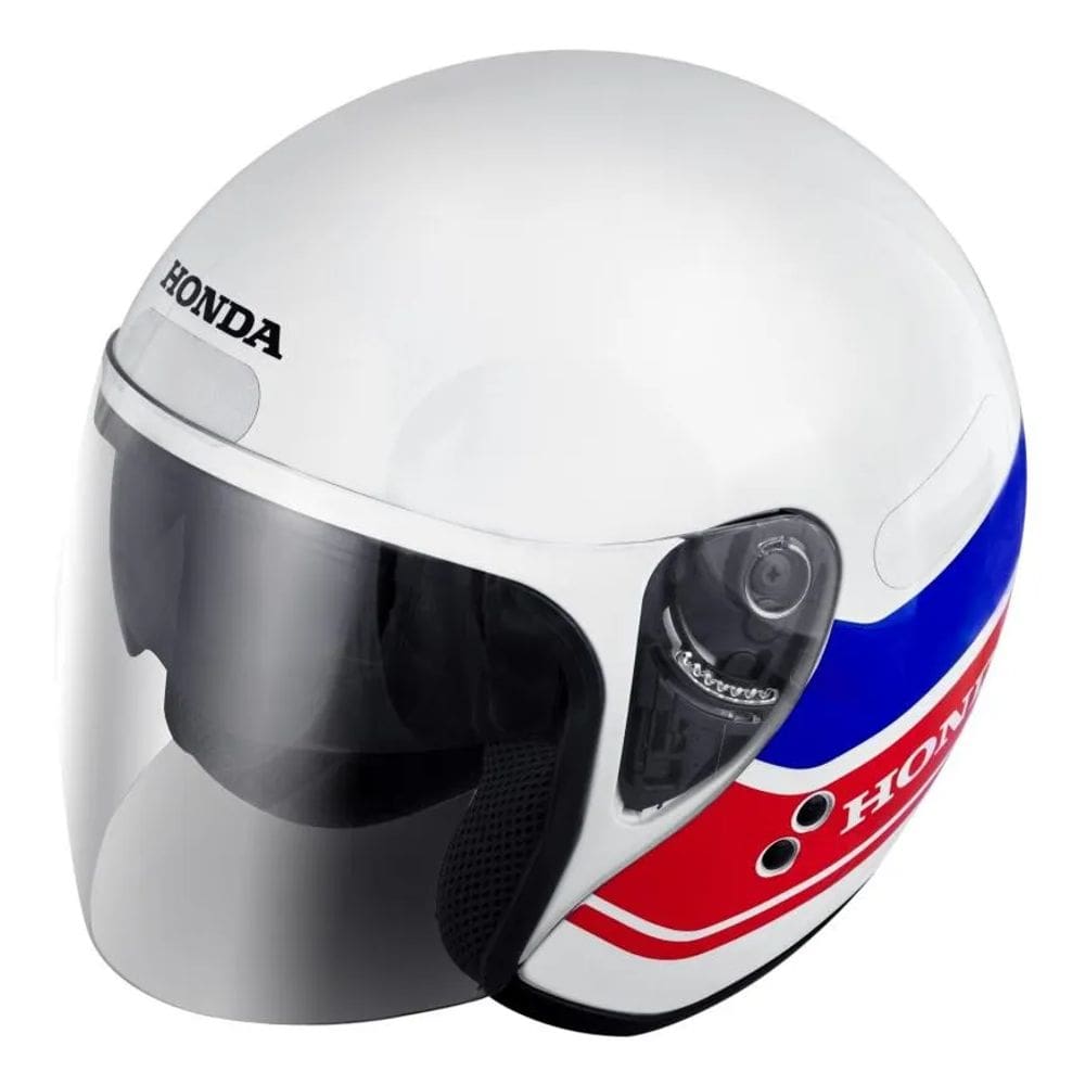 Capacete Honda Genuíno HJS 2020 Branco/Azul/Vermelho Tamanho 58