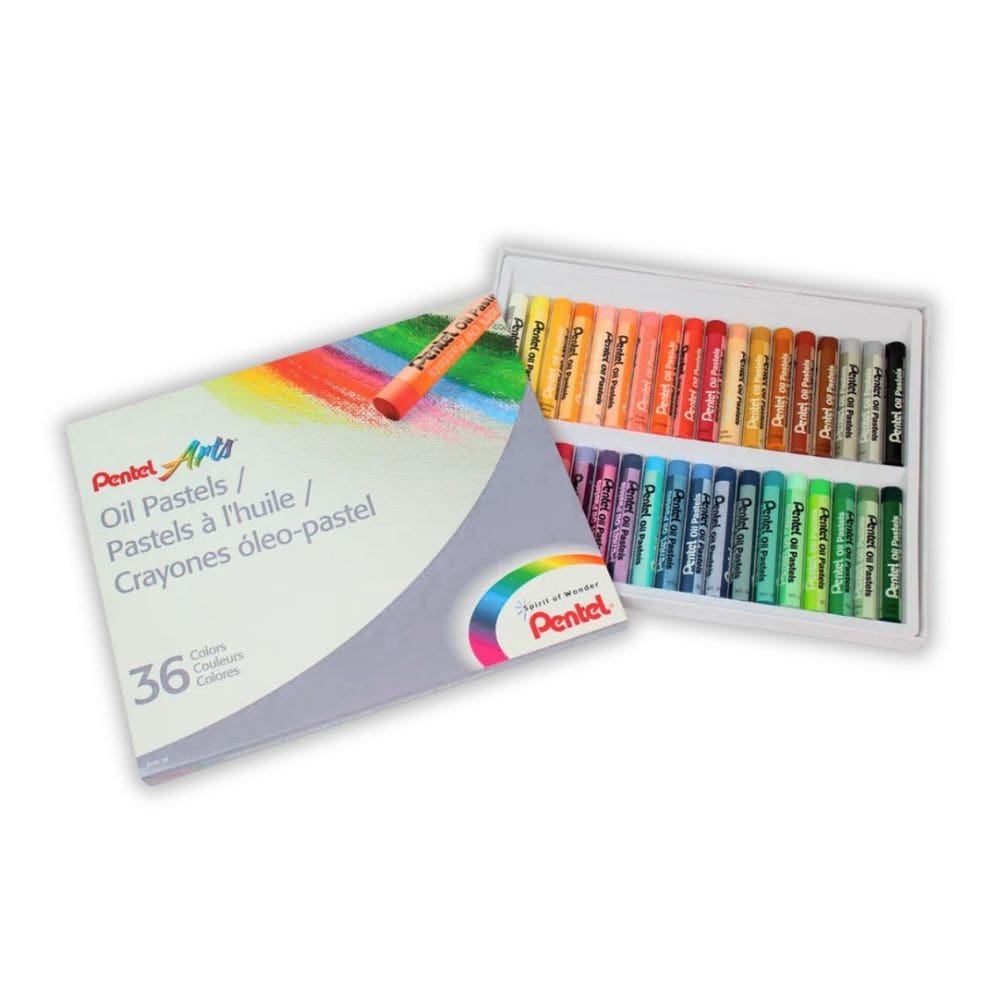 Giz Pastel Oleoso 36 Cores Pentel Arts Artístico Macio Resistente Desenhos