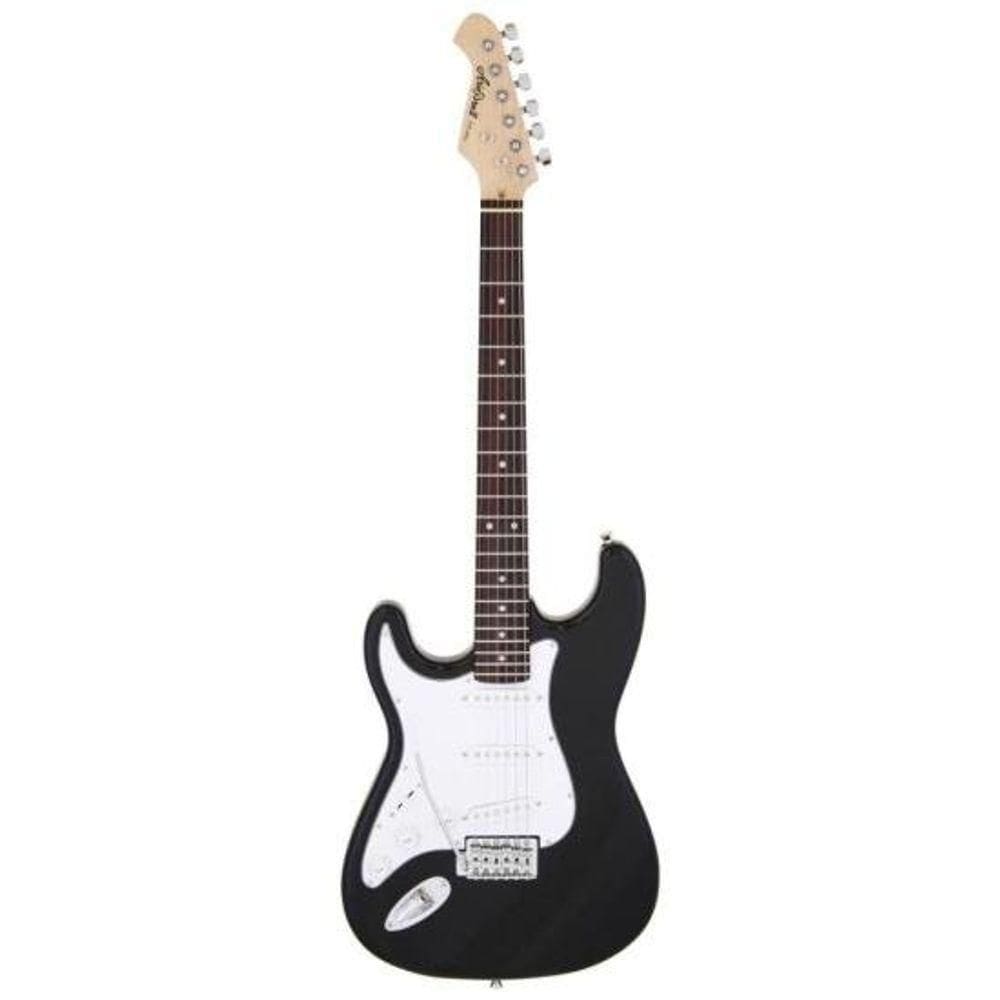 Guitarra Aria Série Stg-003-m Lh Black (canhoto). - Alta Padrão de Fabricação