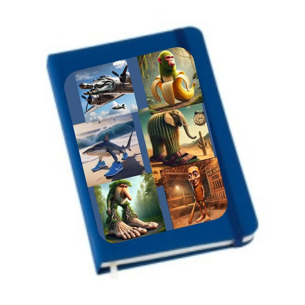 Caderneta de anotação Tralalelo tralala crocodile bombardini tum tum rahur pattapim mini moleskine capa dura caderno