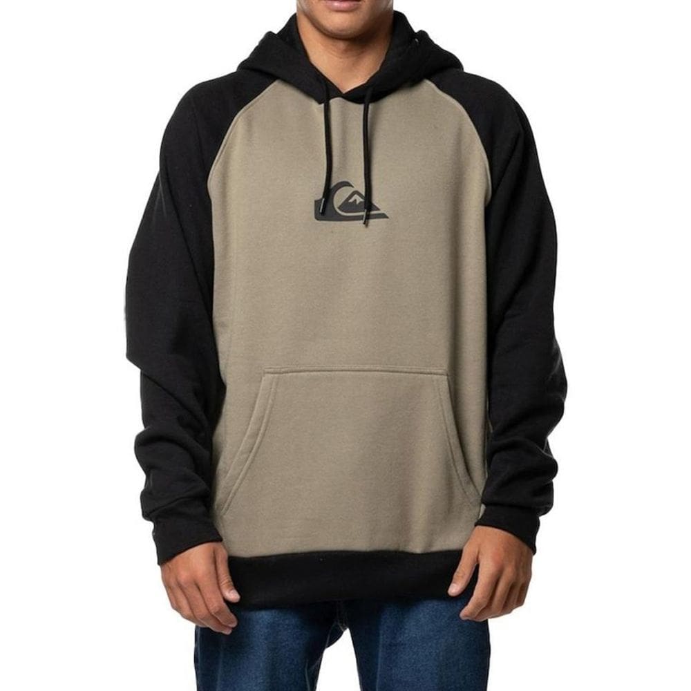 Blusa Moletom Quiksilver Masculina Raglan Logo