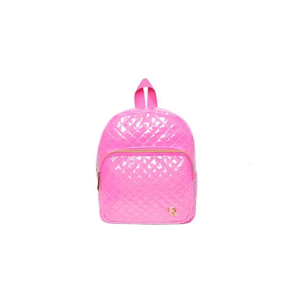 Mochila De Costas Feminina Brilhosa Glitter Passeio Cor:pink [F102]