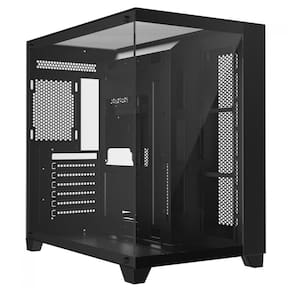 Gabinete Gamer Aquário Liketec Zeus Pro Glass Black - Lateral e Frontal em Vidro - USB 3.0 - Preto