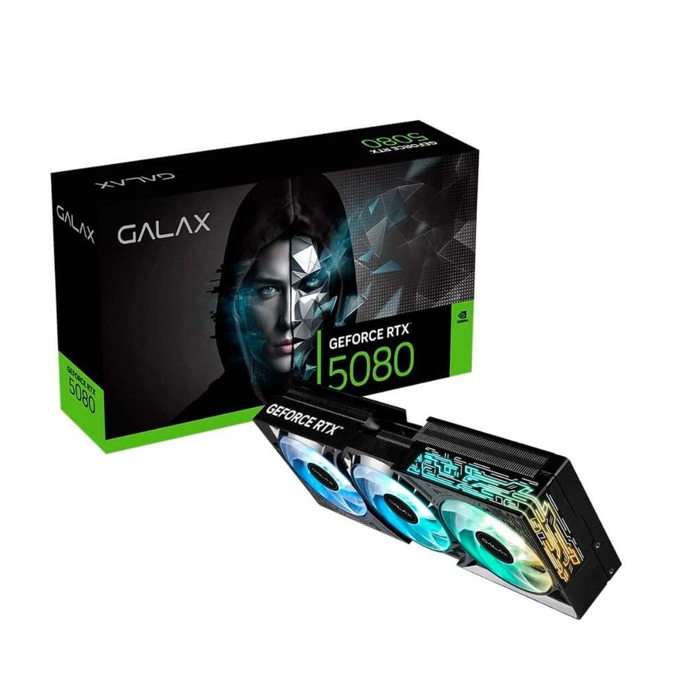 GeForce RTX 5080 16GB GDDR7 256bits - Galax - DLSS 4 - ARGB - 1-Click OC - 58NZN6MDBBOC