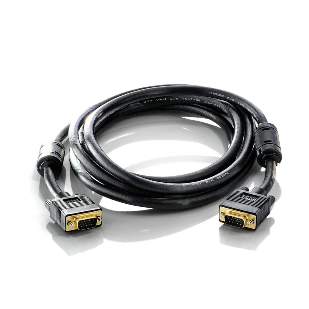 Cabo VGA (HDB15 M x HDB15 M) PlusCable - 3 Metros - SVGA - Com Filtro - PC-MON3002