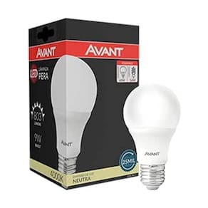 Lâmpada Pera Led 9w 4000k Avant