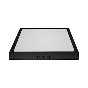 Painel Led Sobrepor Preto 24w 3000k 30x30 - Blumenau