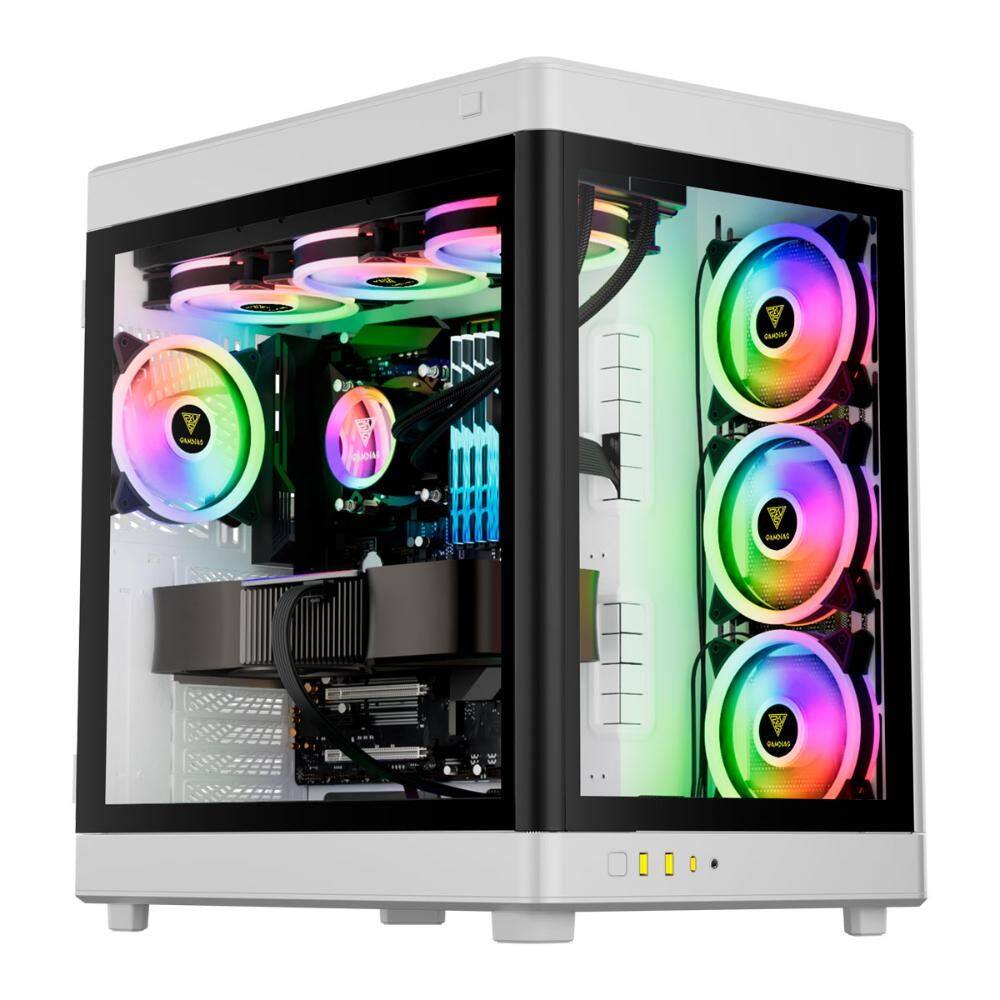 Gabinete Gamer Aquário Gamdias Neso P1W - Vidro Temperado - Design Modular - E-ATX - Branco
