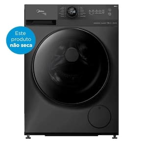 Máquina De Lavar Midea Inverter Healthguard Smart 13kg Conectada Titanium 110V