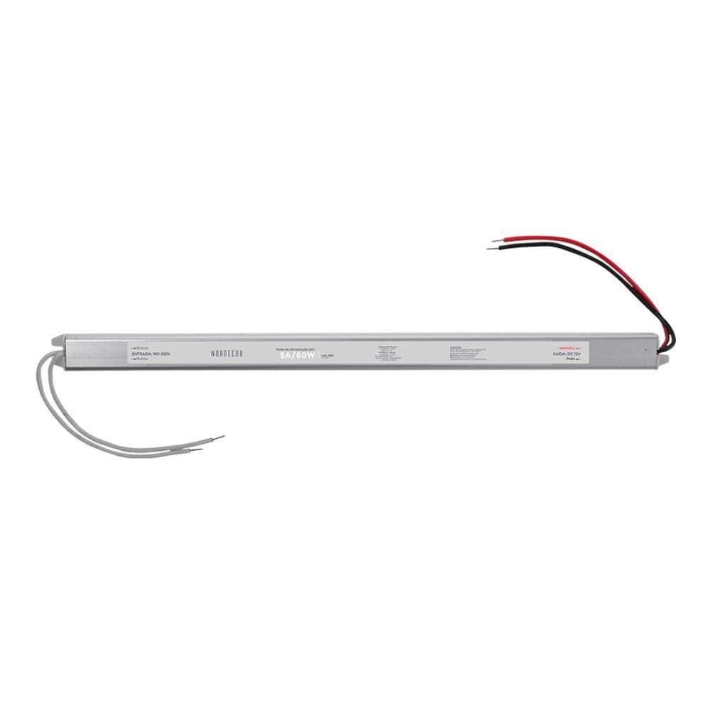 Fonte Dc12v Slim Bivolt - Nordecor 5a-60w