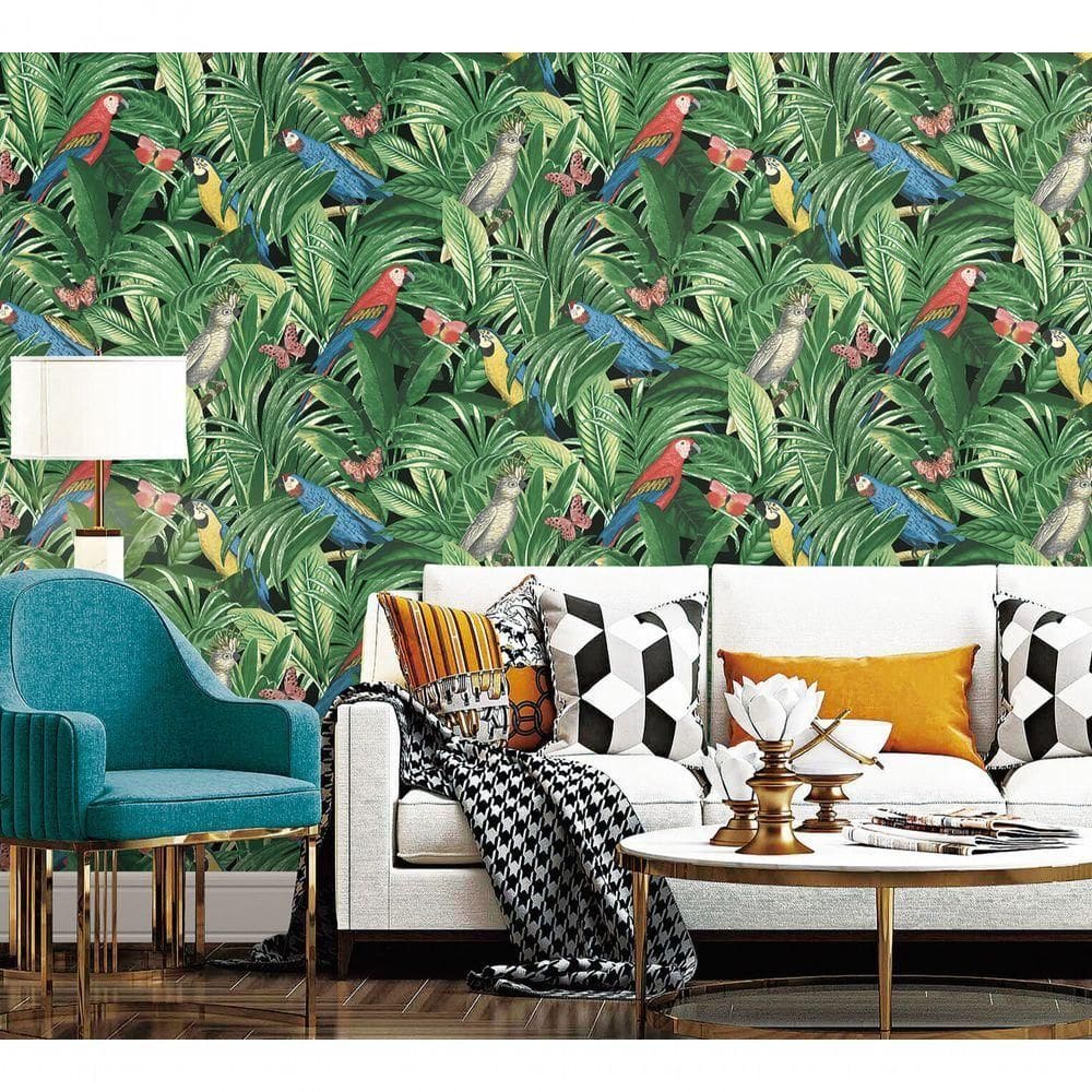 Papel De Parede Unique Folhagem Un5046