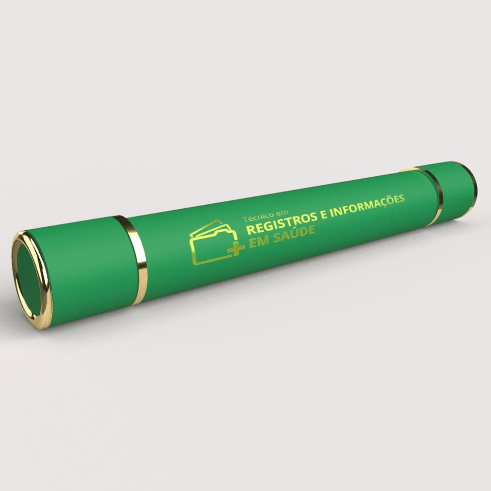 Canudo de formatura Técnico em Registros de Saúde