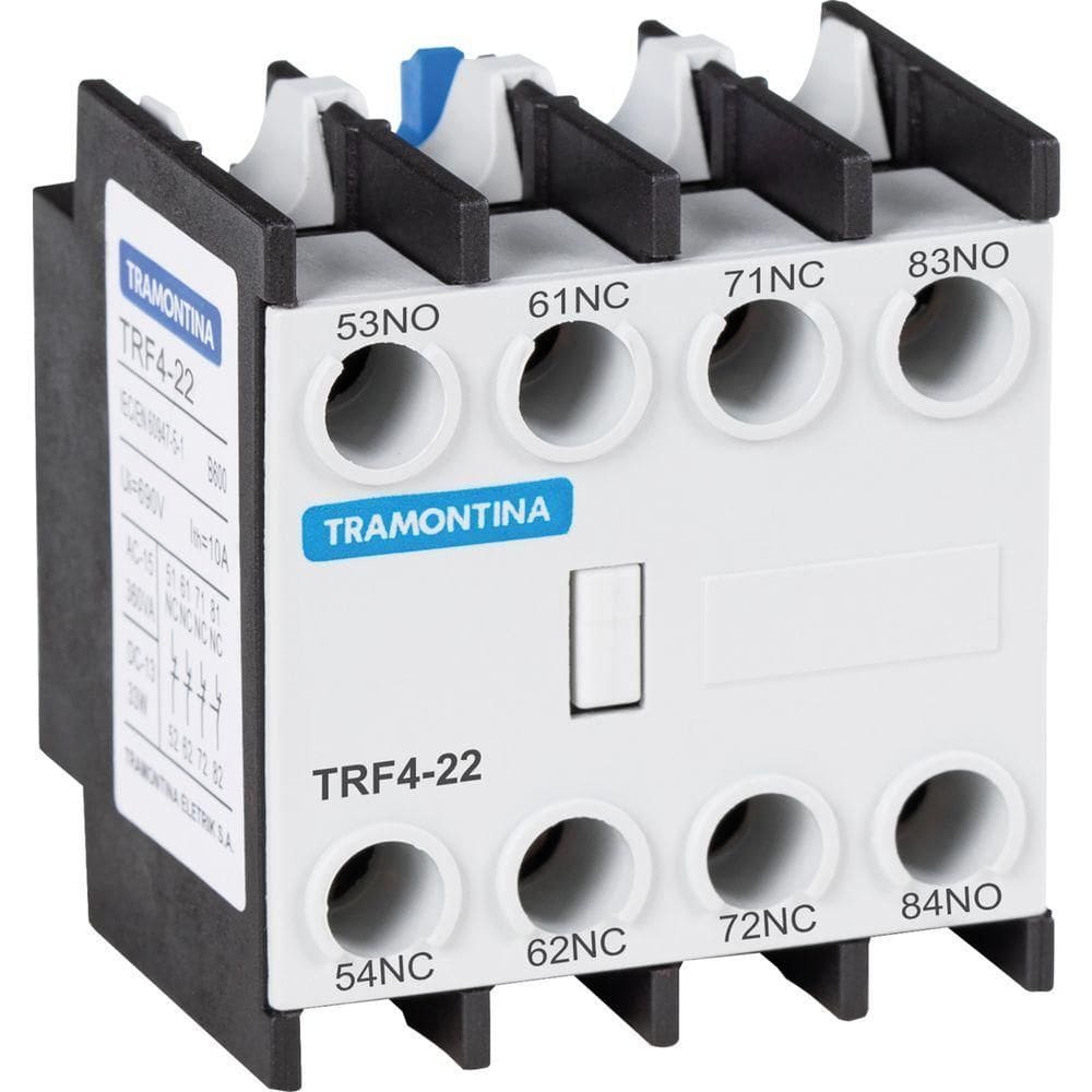 Contato Auxiliar Frontal Para Contato Tramontina Trf4-22 2na+2nf