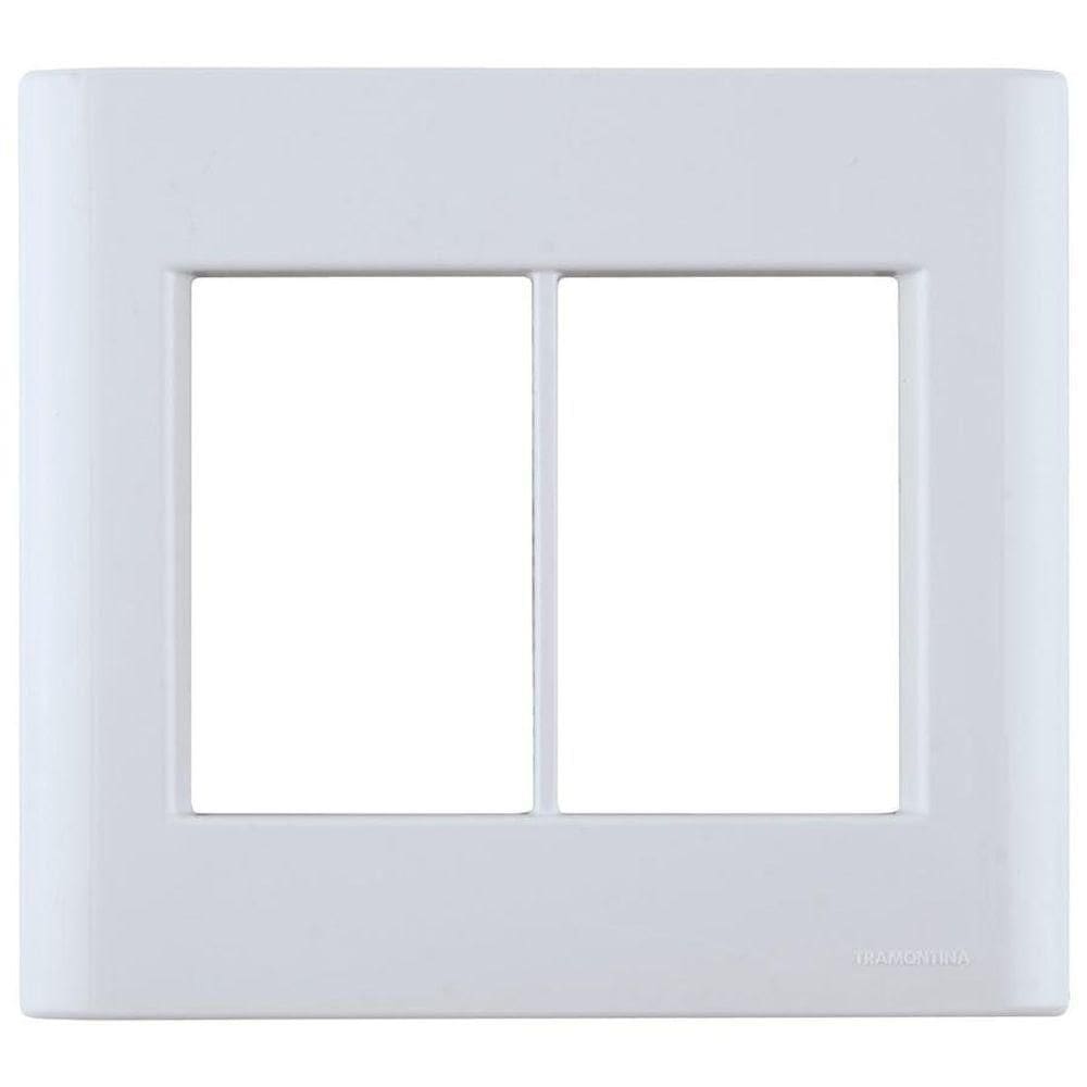 Placa Horizontal Giz 6 Postos 4 X 4 Branca - Tramontina