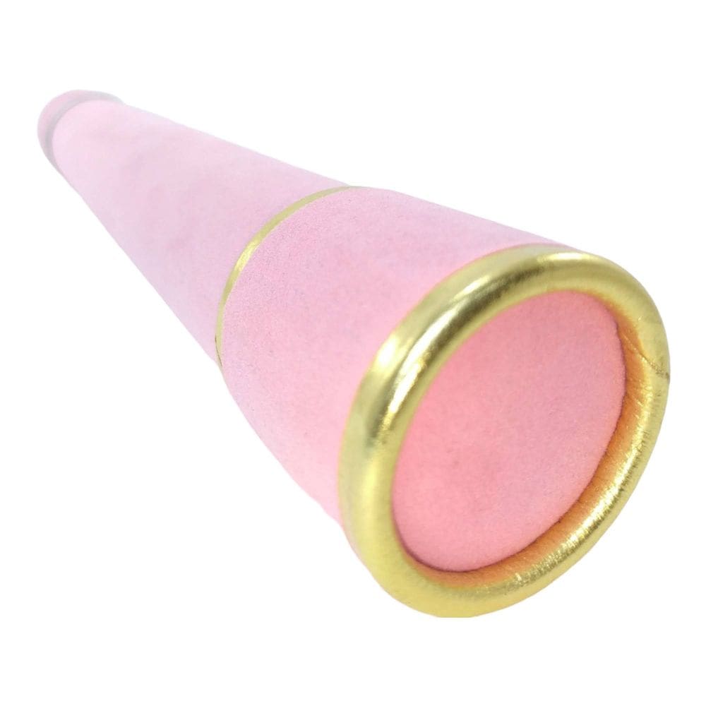 Canudo de formatura camurça rosa com dourado